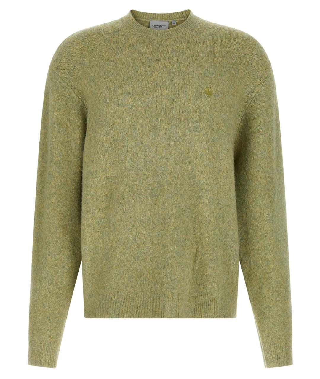 CARHARTT WIP Салатовый ацетатный джемпер / свитер, фото 1