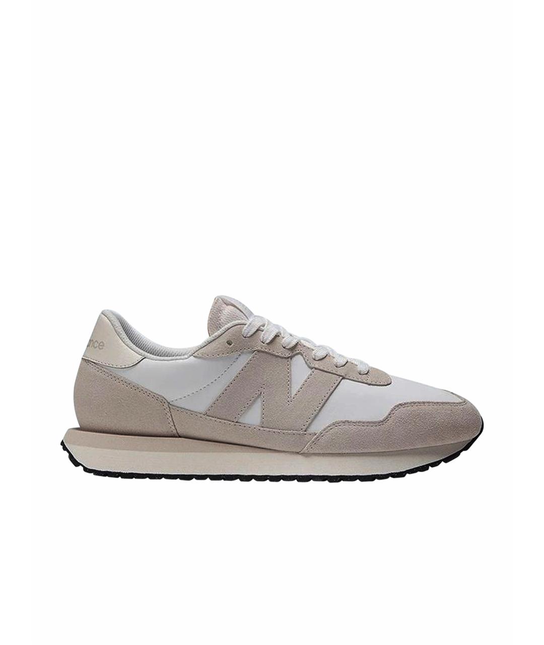 NEW BALANCE Бежевые текстильные низкие кроссовки / кеды, фото 1