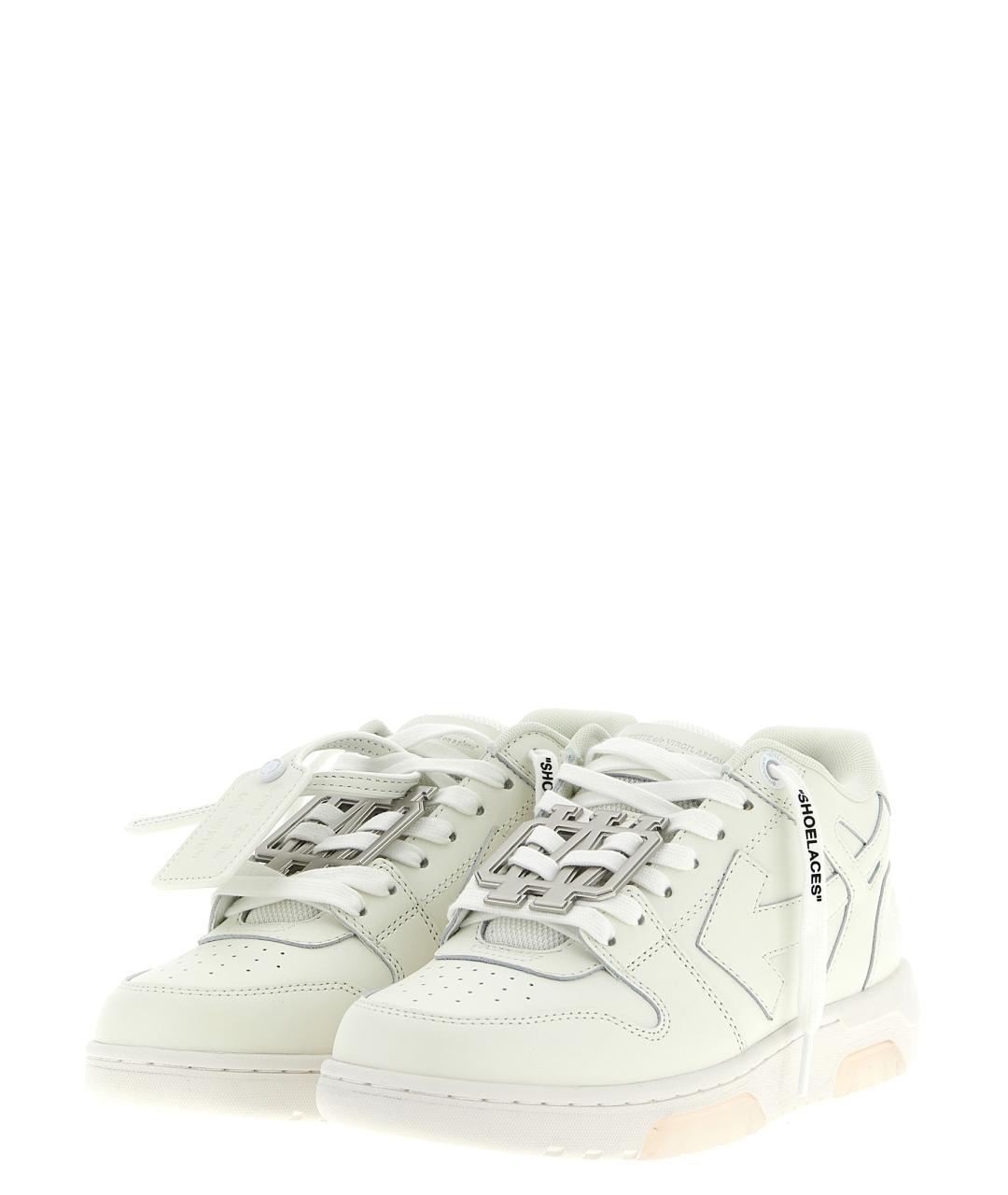 OFF-WHITE Белые низкие кроссовки / кеды, фото 2