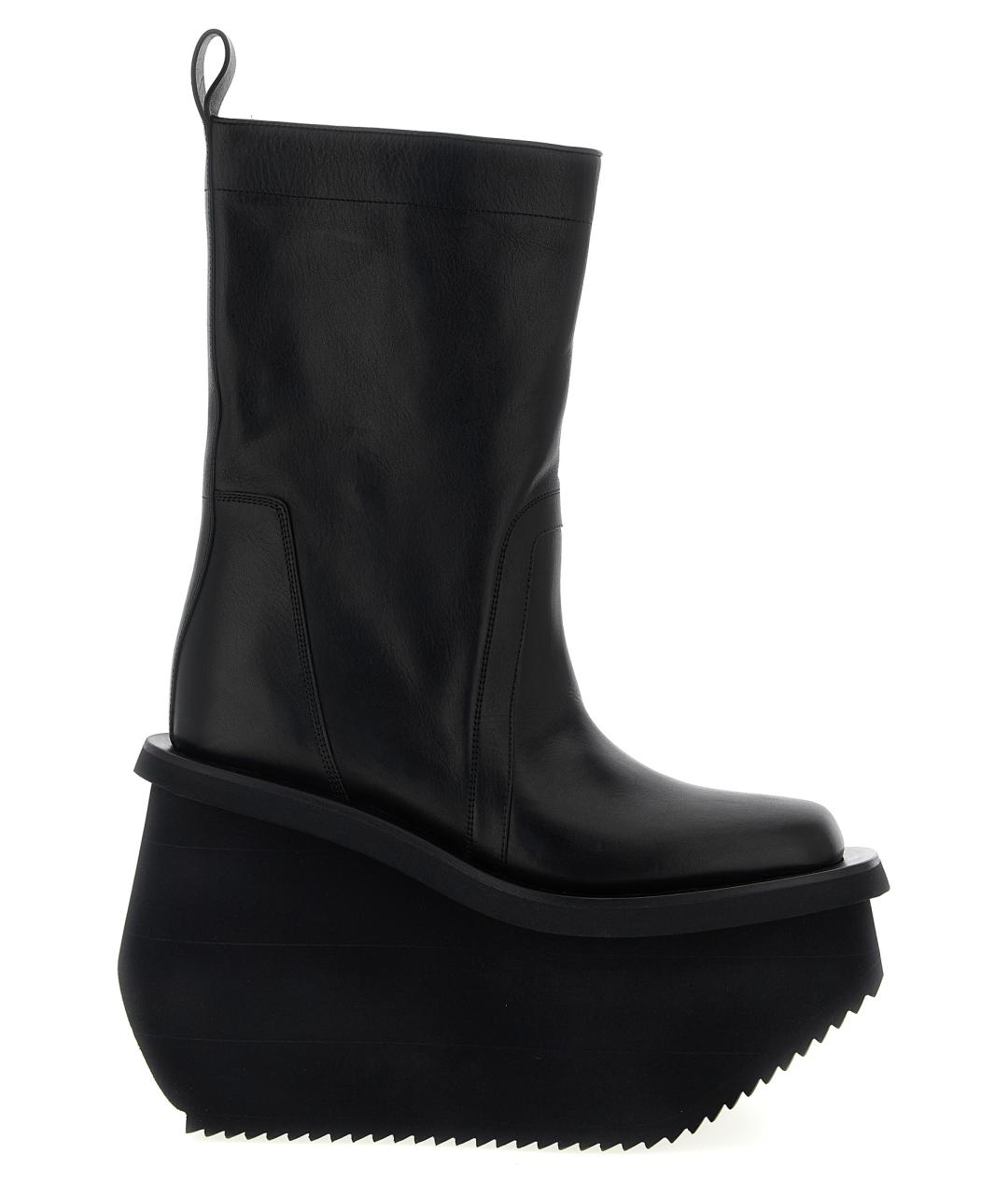 RICK OWENS Черные высокие ботинки, фото 1