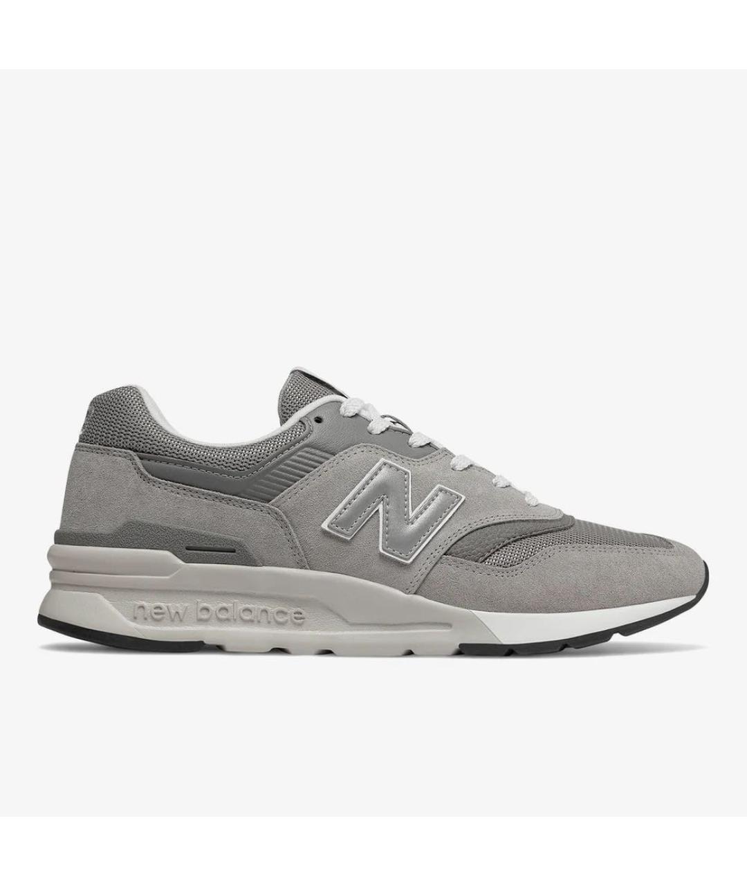 NEW BALANCE Серые замшевые низкие кроссовки / кеды, фото 7