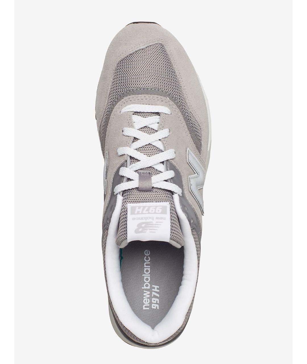 NEW BALANCE Серые замшевые низкие кроссовки / кеды, фото 3