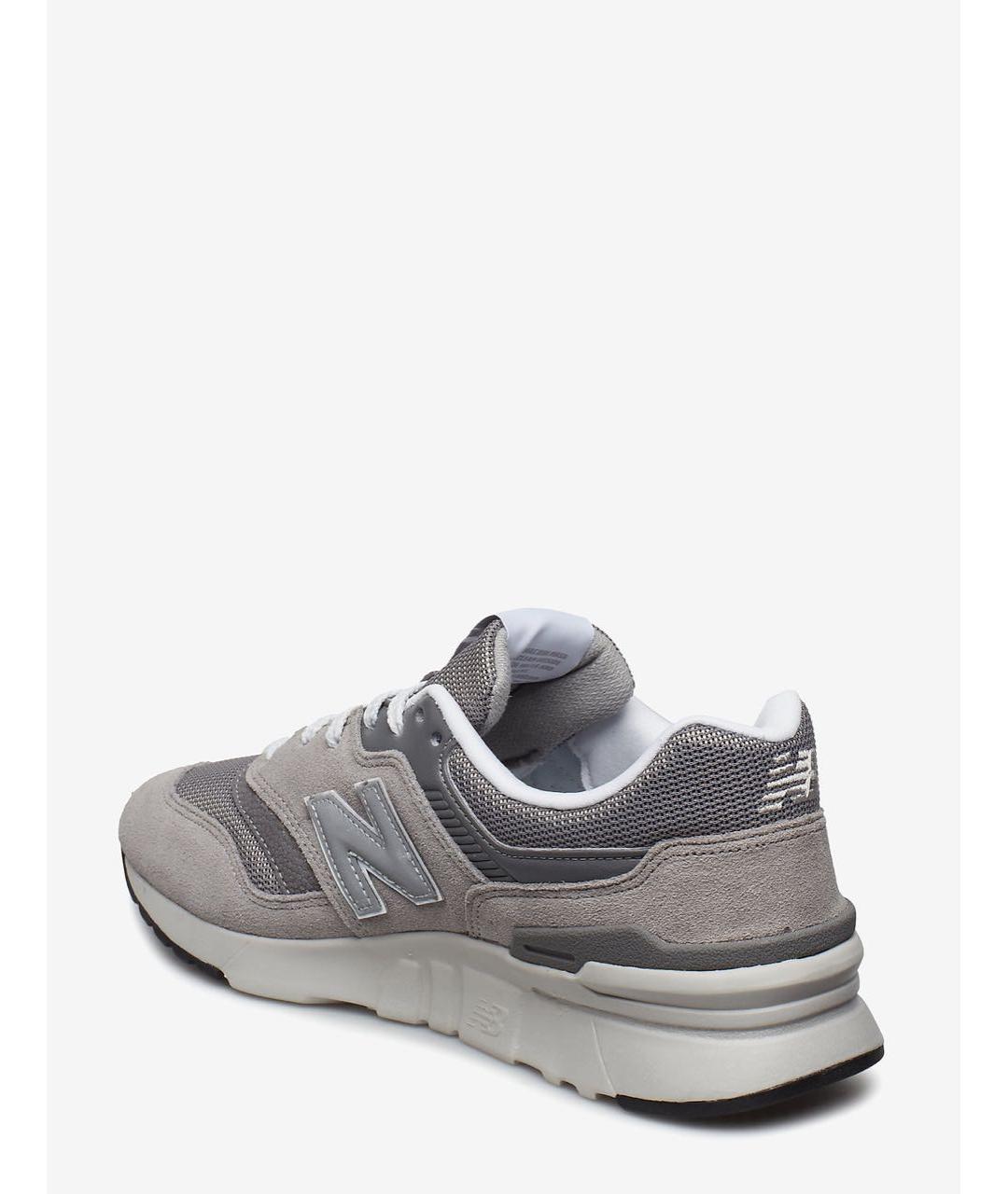 NEW BALANCE Серые замшевые низкие кроссовки / кеды, фото 4