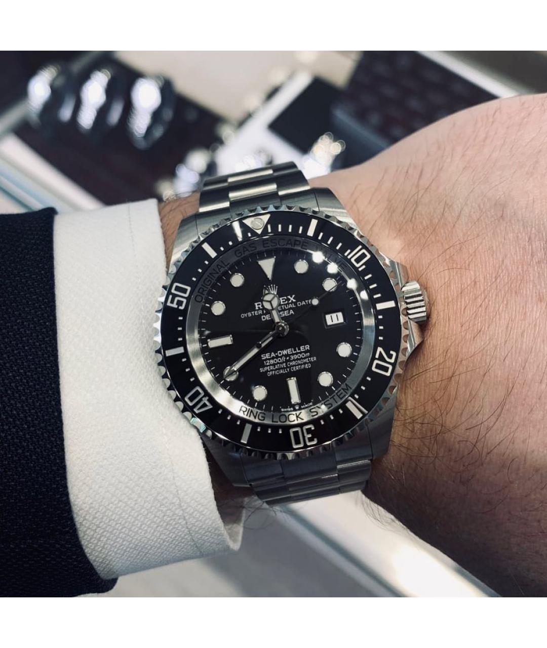 ROLEX Черные часы, фото 5