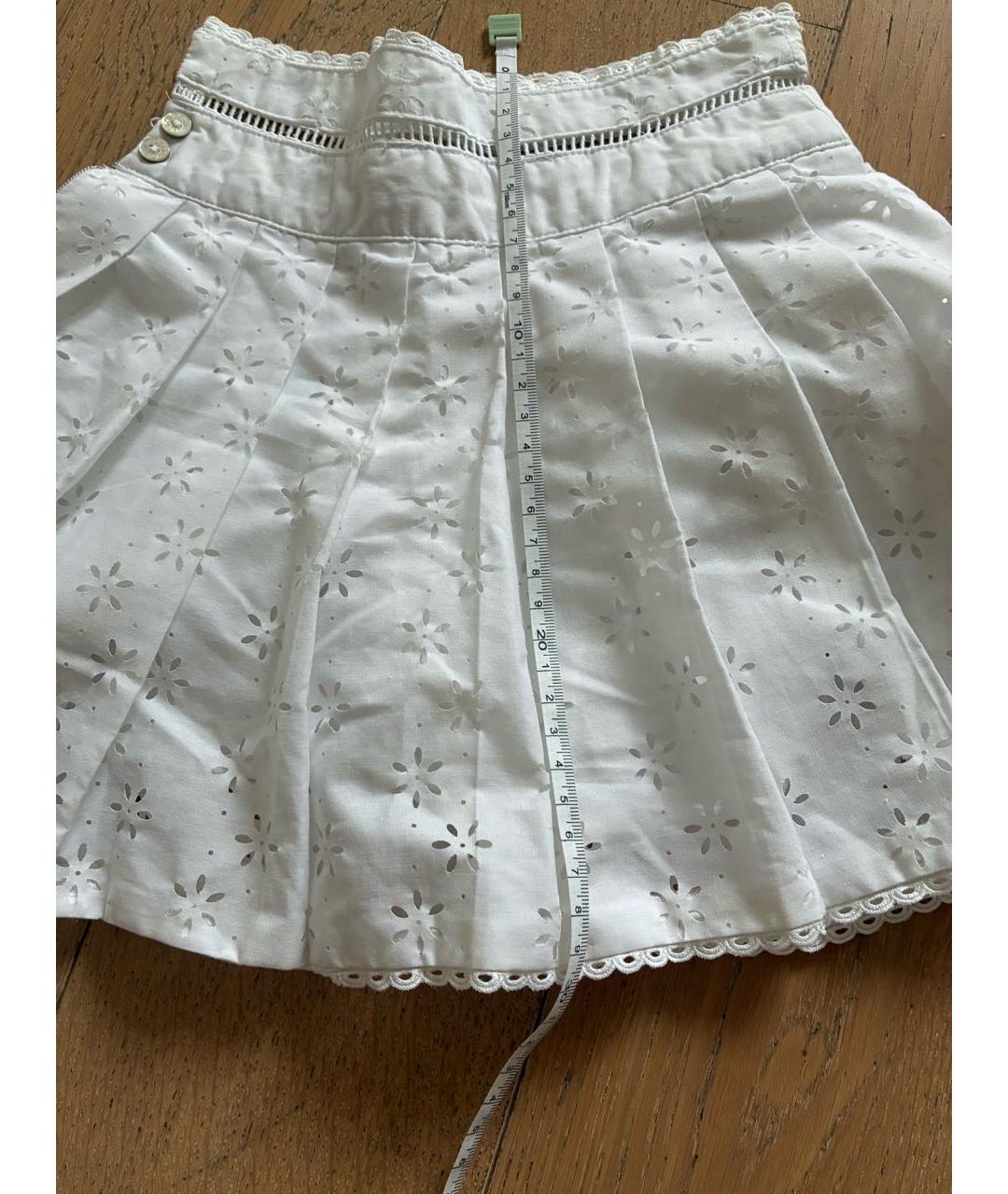 BABY DIOR Белая хлопковая юбка, фото 7
