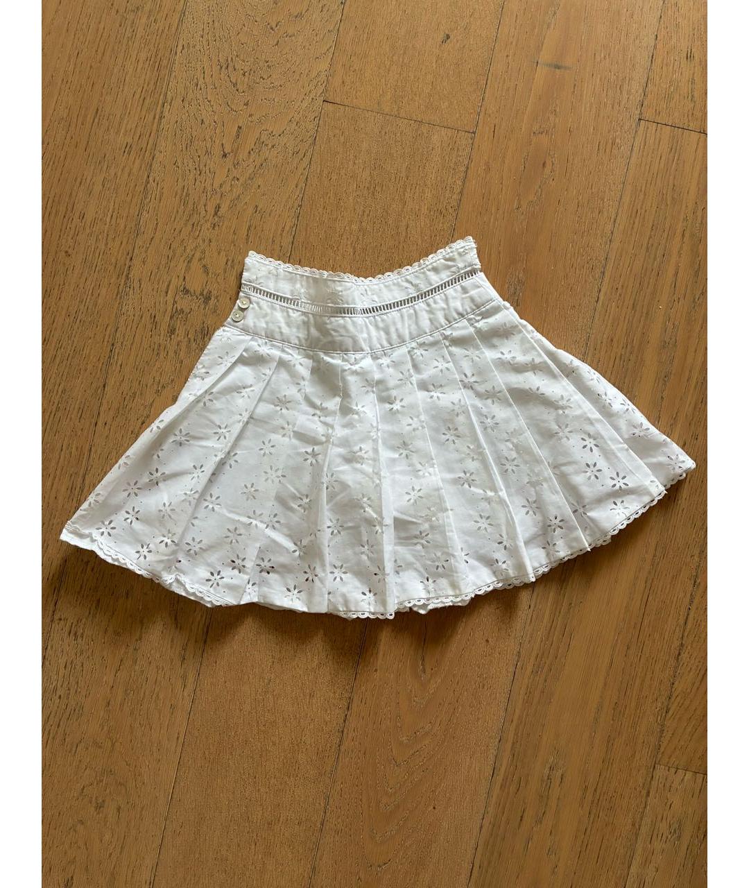 BABY DIOR Белая хлопковая юбка, фото 9