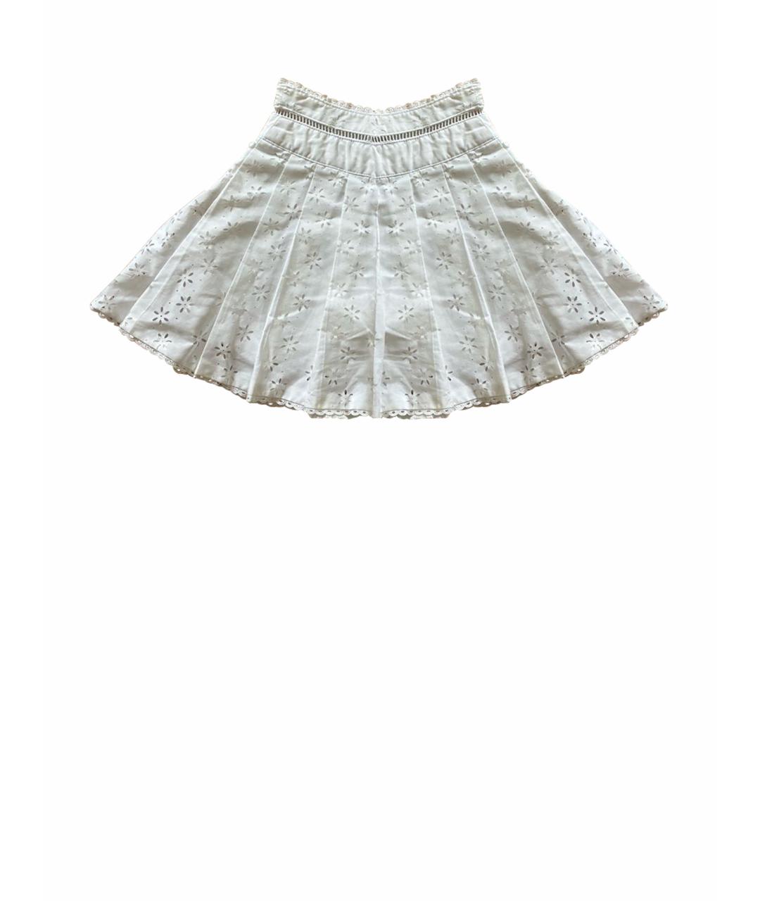 BABY DIOR Белая хлопковая юбка, фото 1