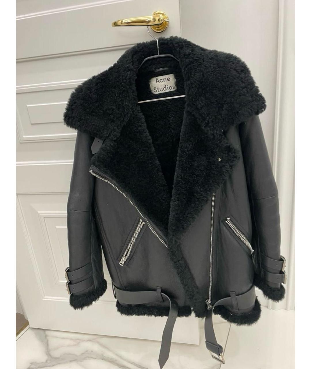 ACNE STUDIOS Черная ацетатная дубленка, фото 6