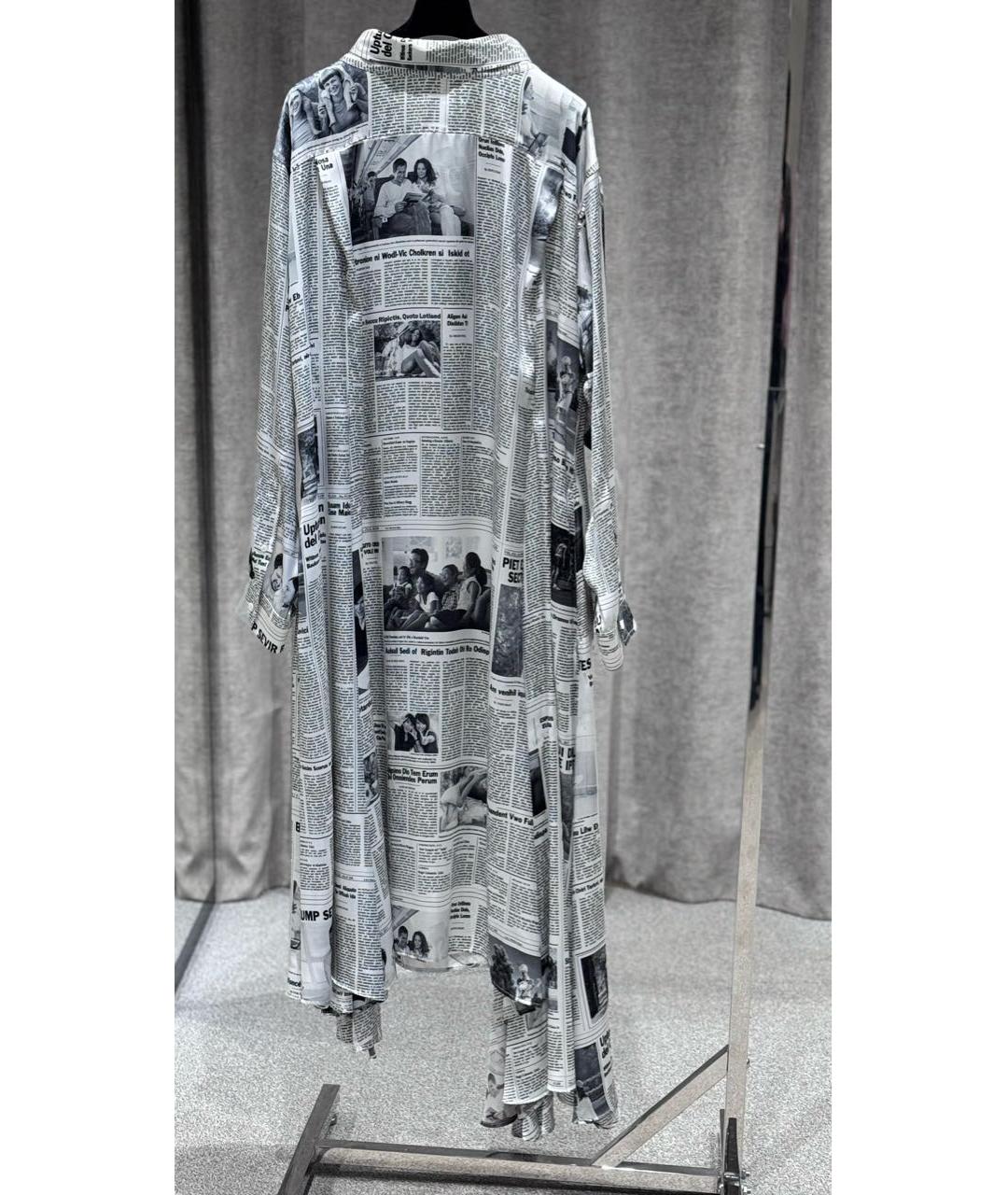 BALENCIAGA Мульти полиэстеровое платье, фото 2