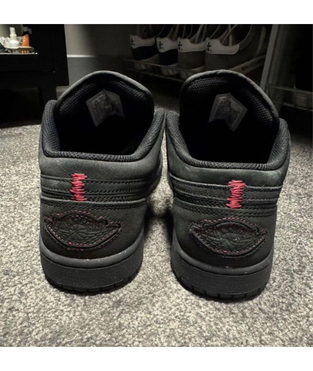 NIKE Антрацитовые нубуковые низкие кроссовки / кеды, фото 3