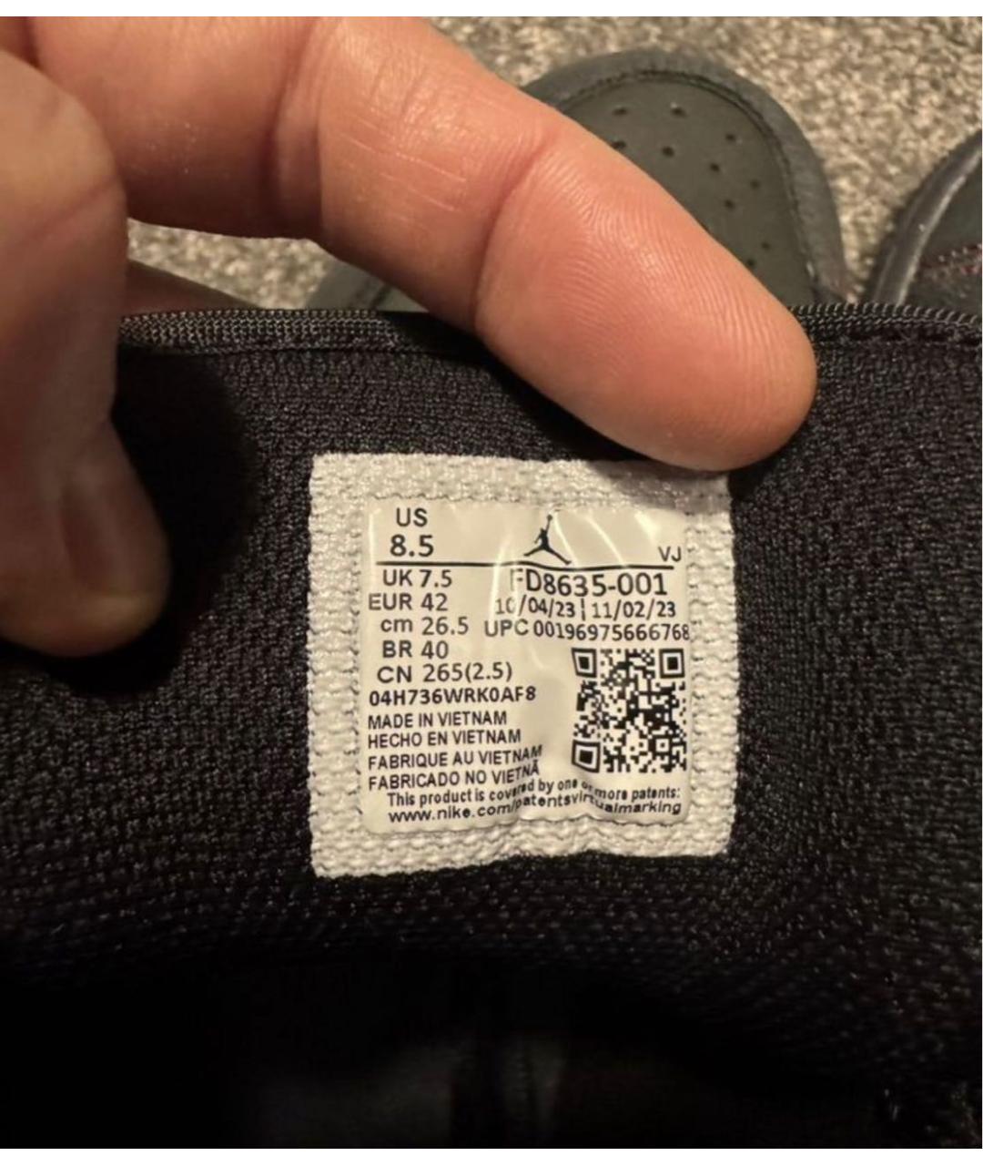 NIKE Антрацитовые нубуковые низкие кроссовки / кеды, фото 6