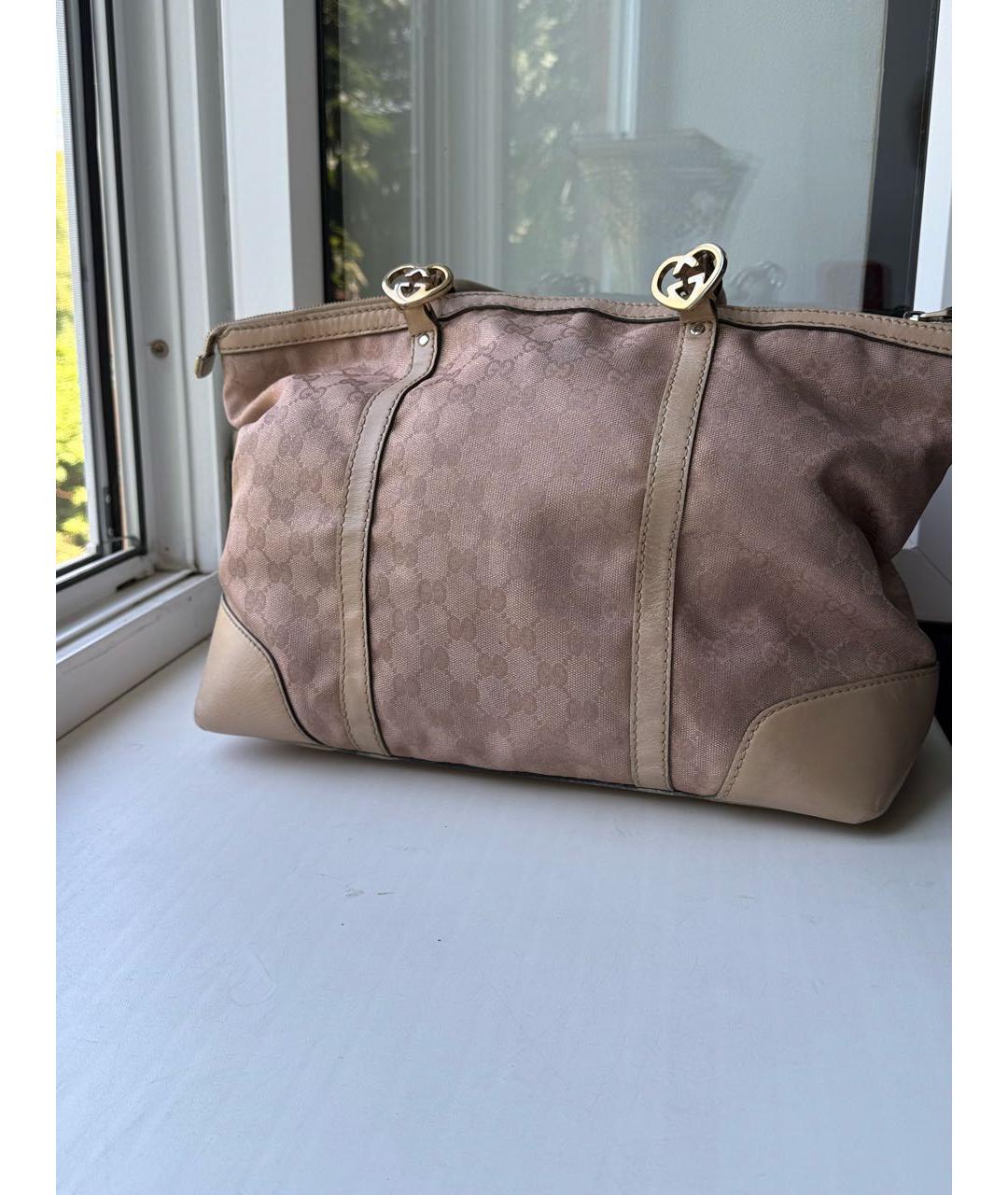 GUCCI Розовая сумка с короткими ручками, фото 7