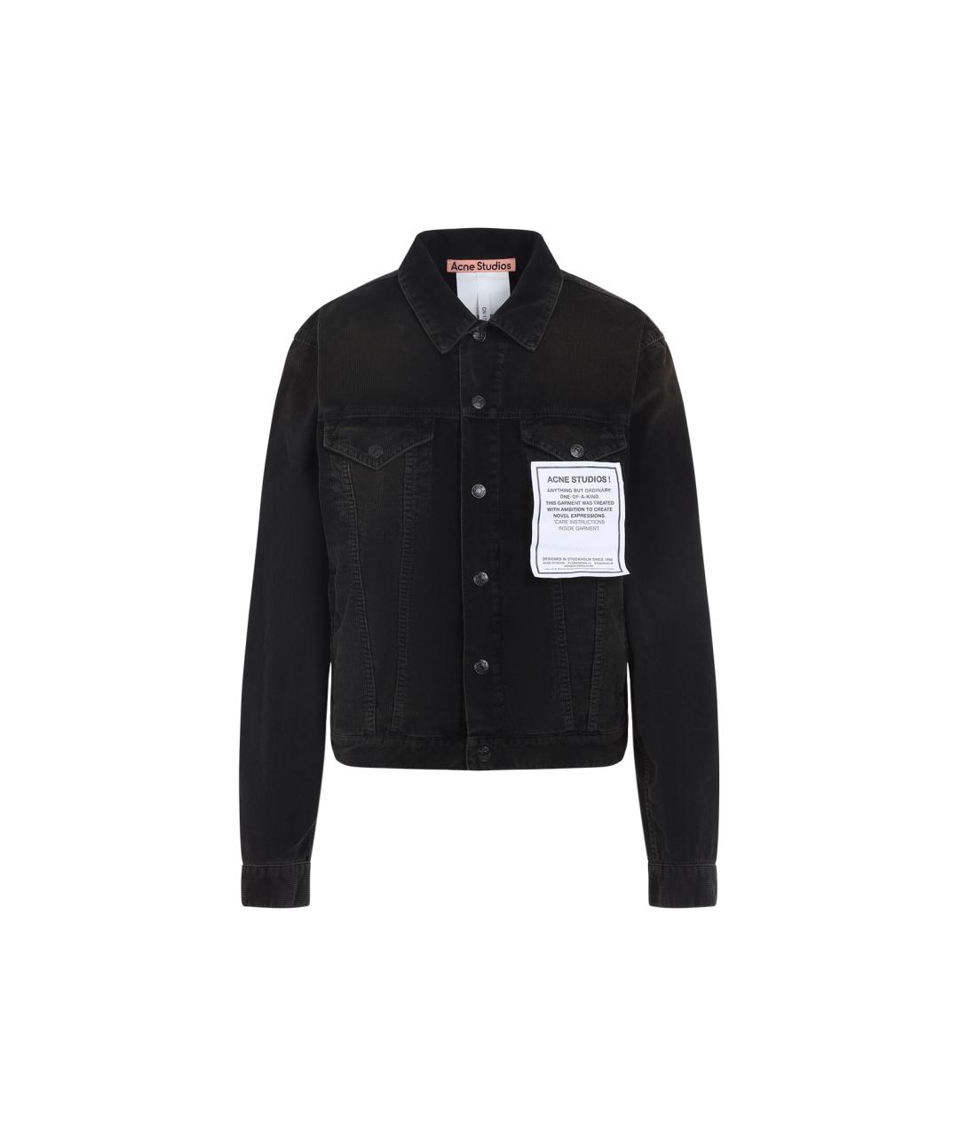 ACNE STUDIOS Черное хлопковое пальто, фото 1