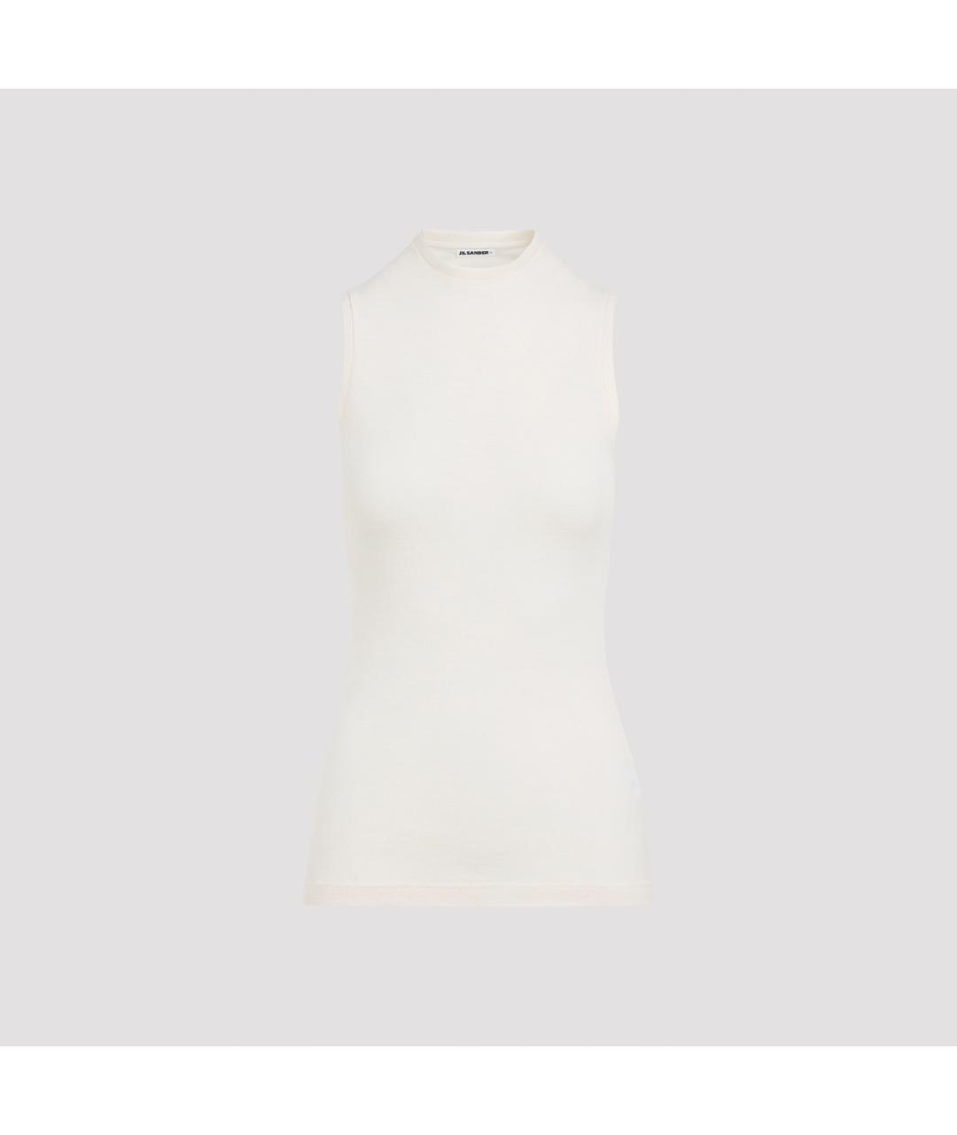 JIL SANDER Антрацитовая шерстяная футболка, фото 6