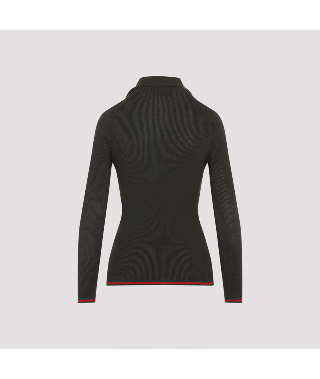 GUCCI Хаки кашемировая блузы, фото 2