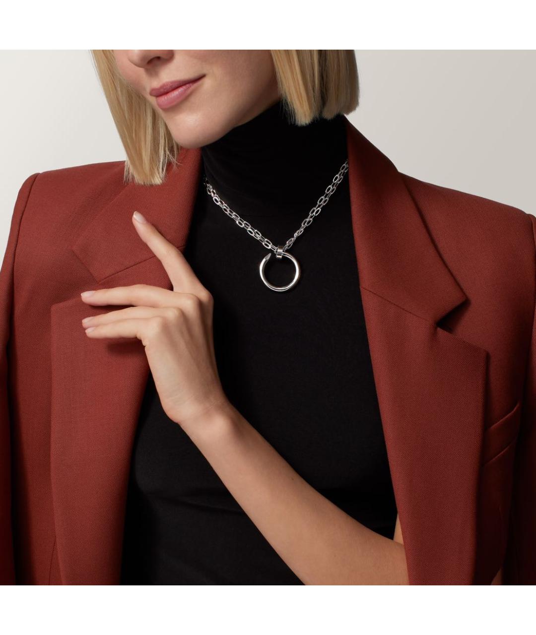 CARTIER Белая подвеска из белого золота, фото 4