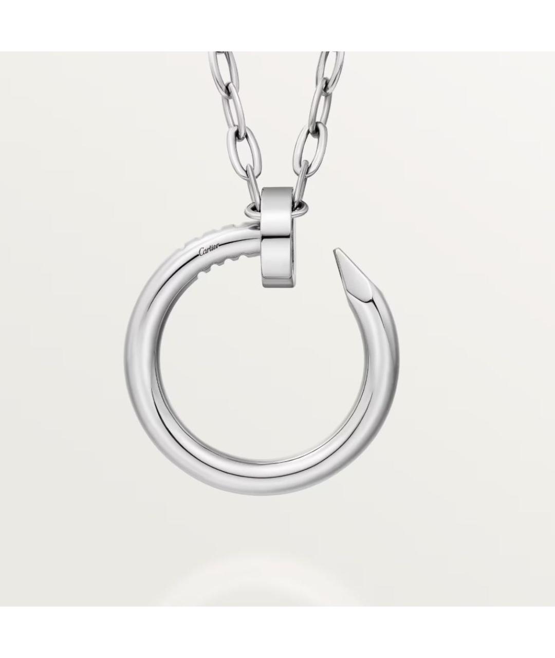 CARTIER Белая подвеска из белого золота, фото 5