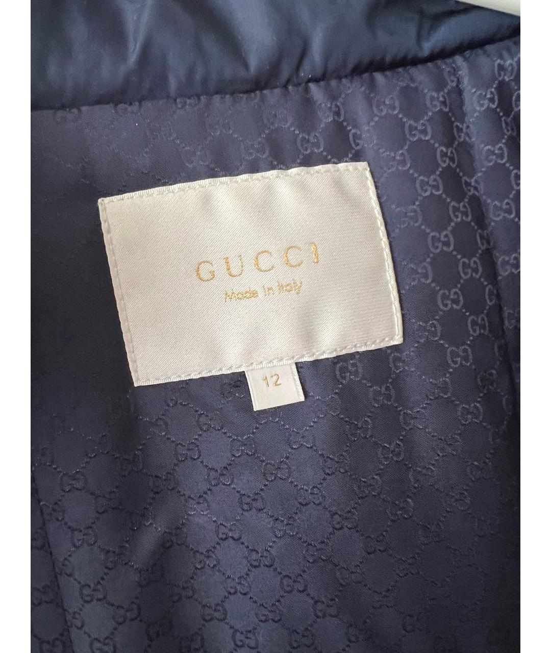 GUCCI Темно-синяя куртка, фото 3