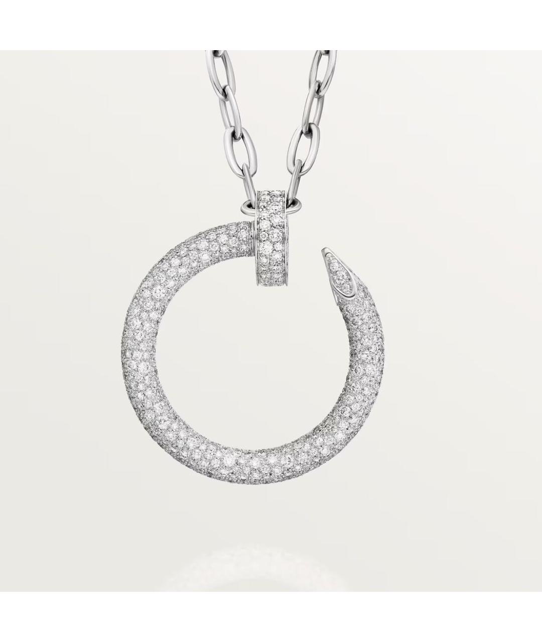 CARTIER Белая подвеска из белого золота, фото 4
