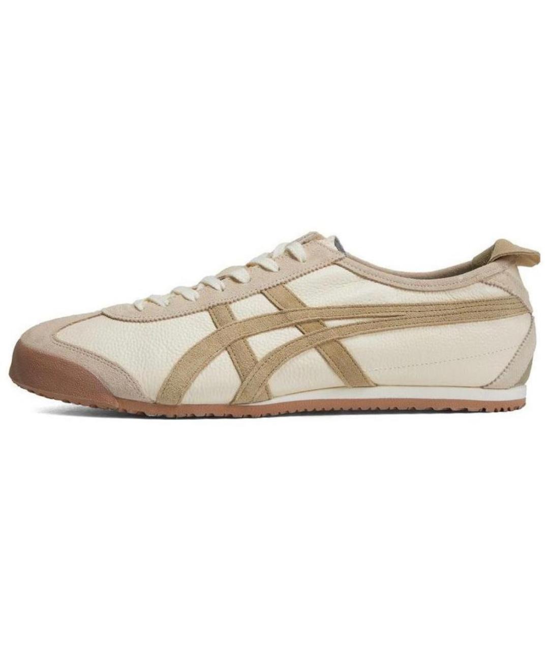 ONITSUKA TIGER Бежевые кожаные кеды, фото 2