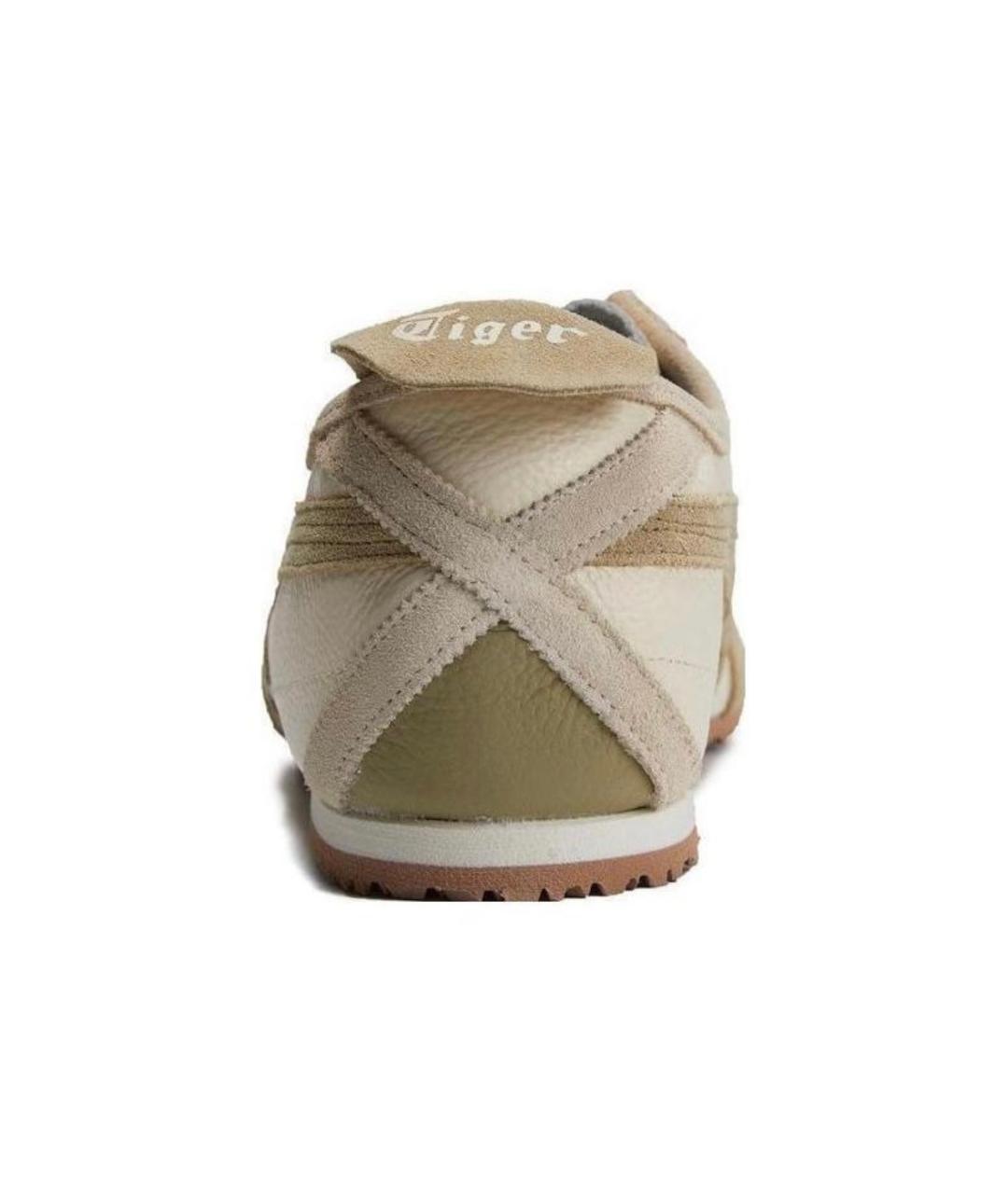 ONITSUKA TIGER Бежевые кожаные кеды, фото 4
