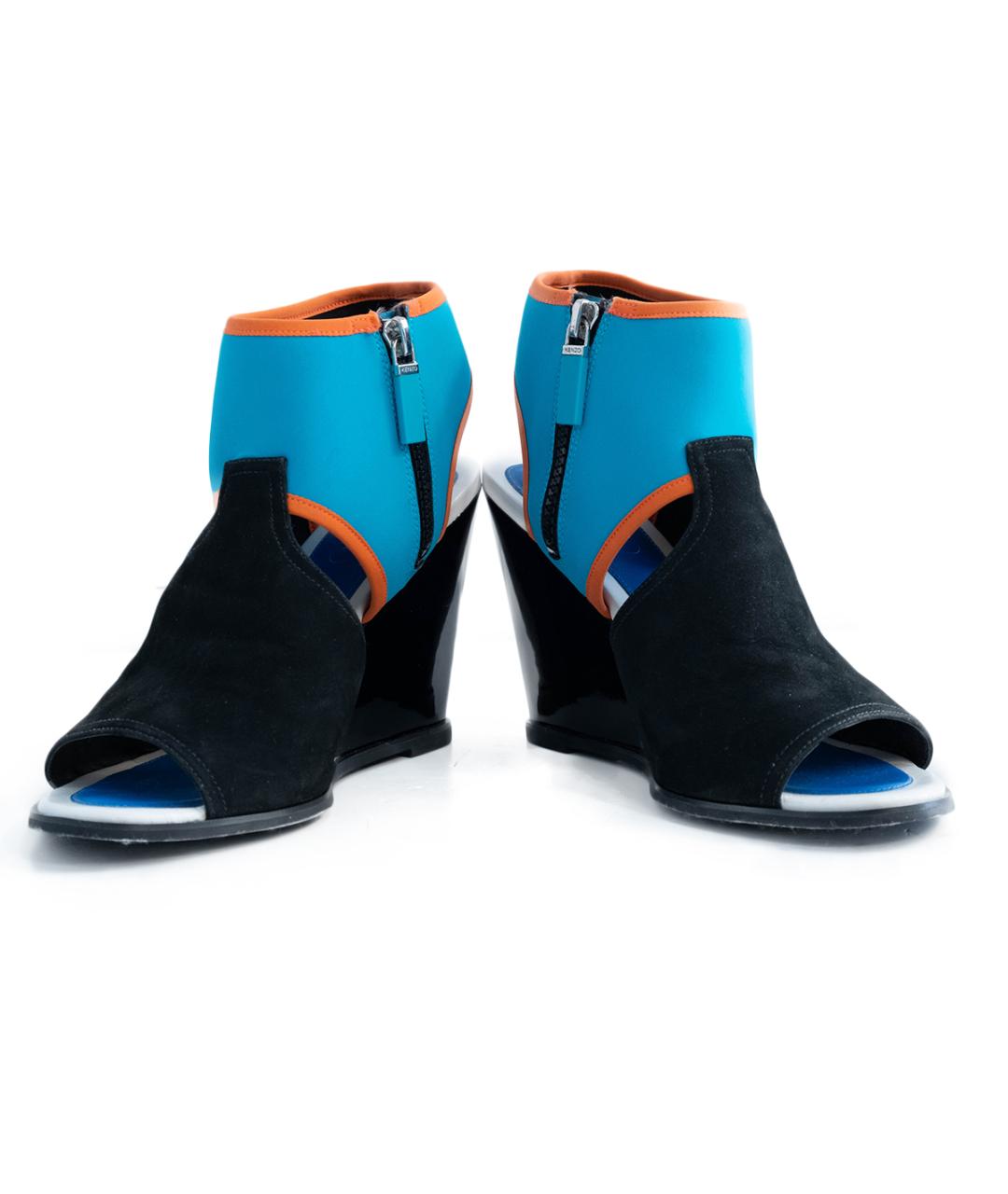 KENZO Мульти кожаные босоножки, фото 4