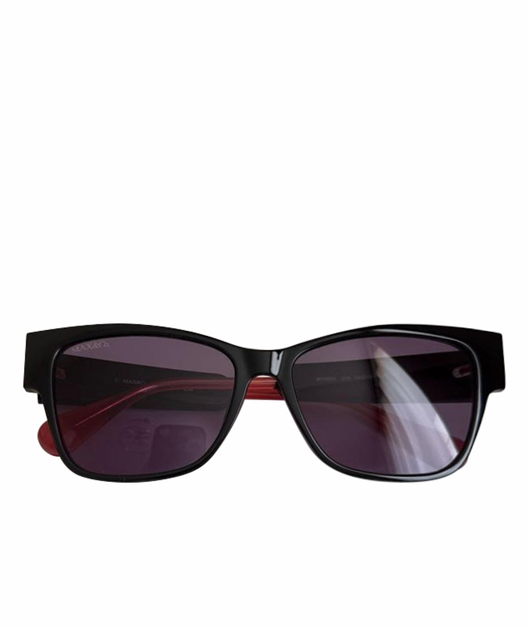 MAX MARA Черные пластиковые солнцезащитные очки, фото 1