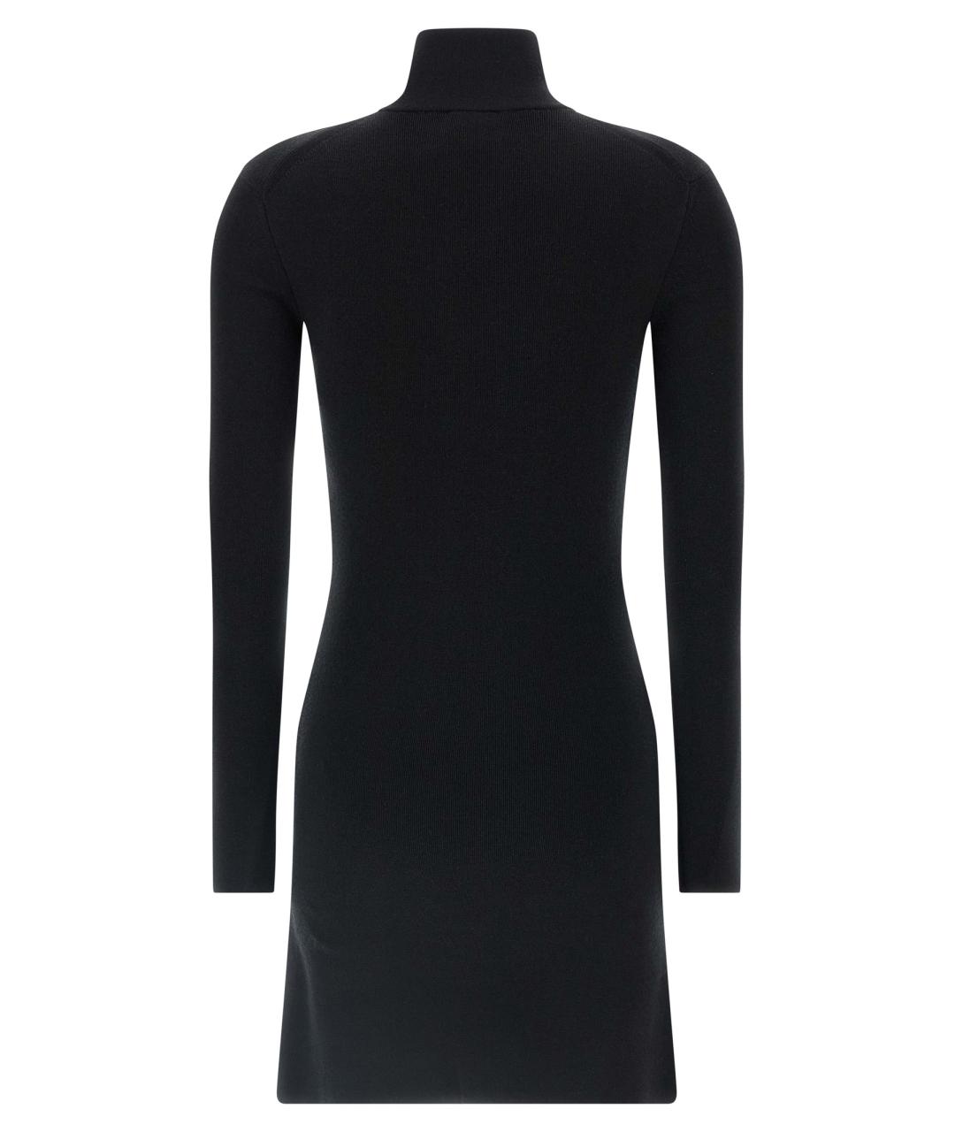 COURREGES Черное шерстяное повседневное платье, фото 2