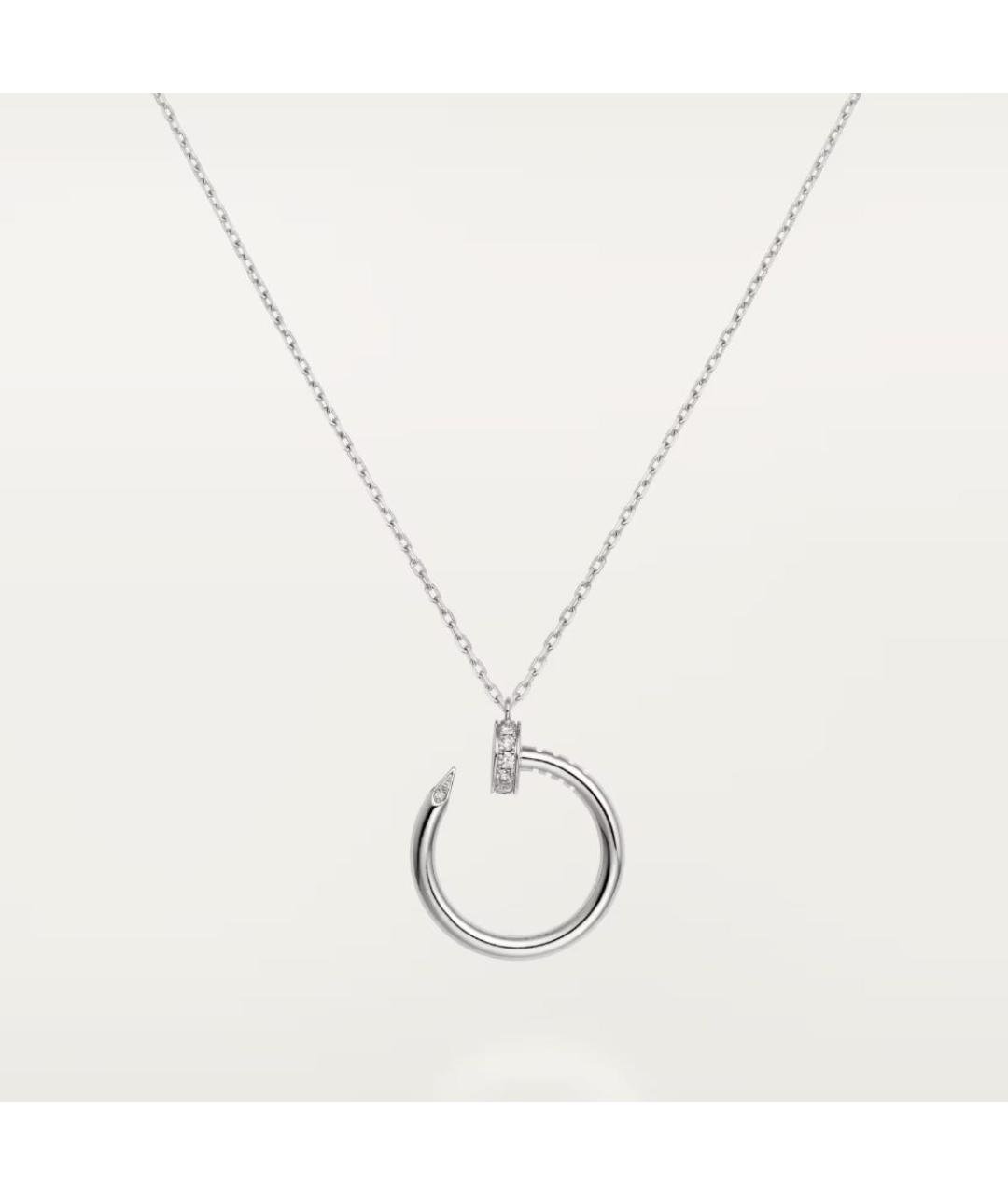CARTIER Белая подвеска из белого золота, фото 8