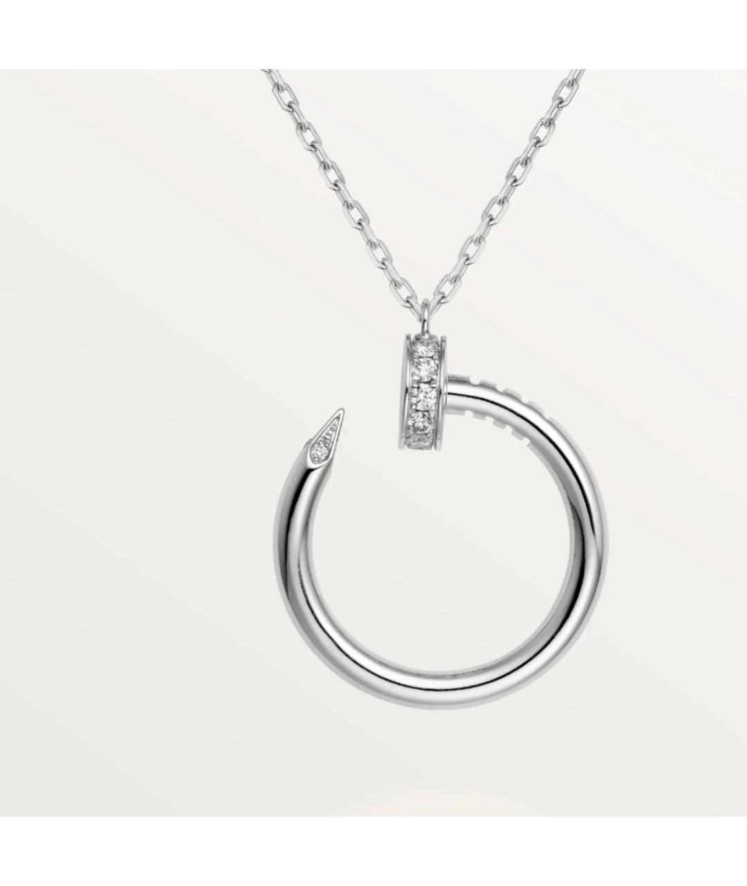 CARTIER Белая подвеска из белого золота, фото 4