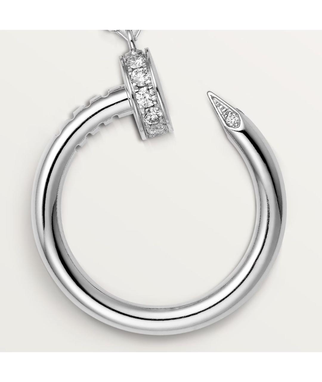 CARTIER Белая подвеска из белого золота, фото 6