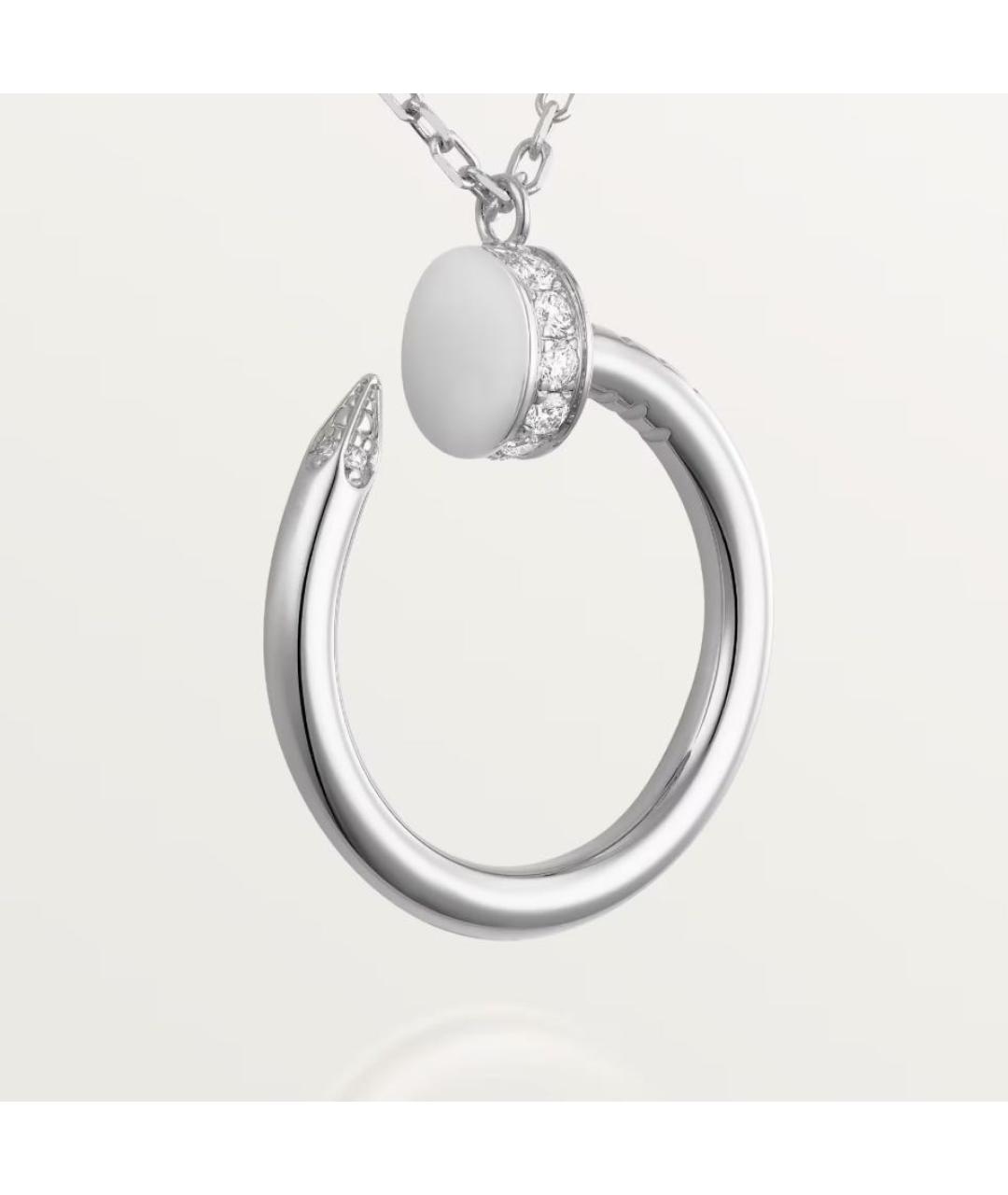 CARTIER Белая подвеска из белого золота, фото 5
