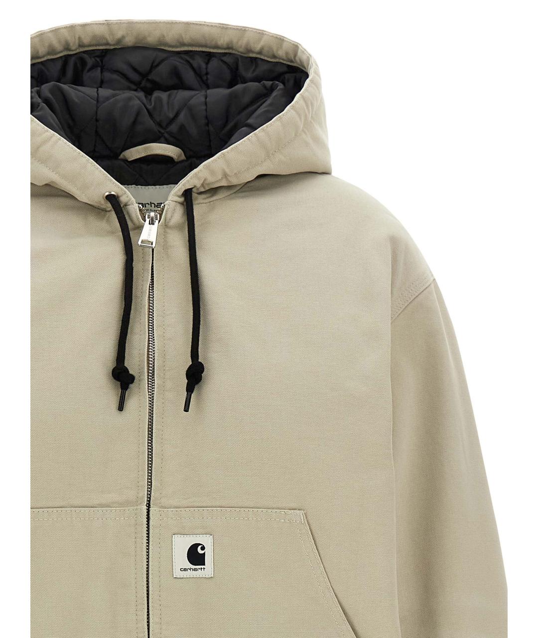CARHARTT WIP Бежевая хлопковая куртка, фото 3