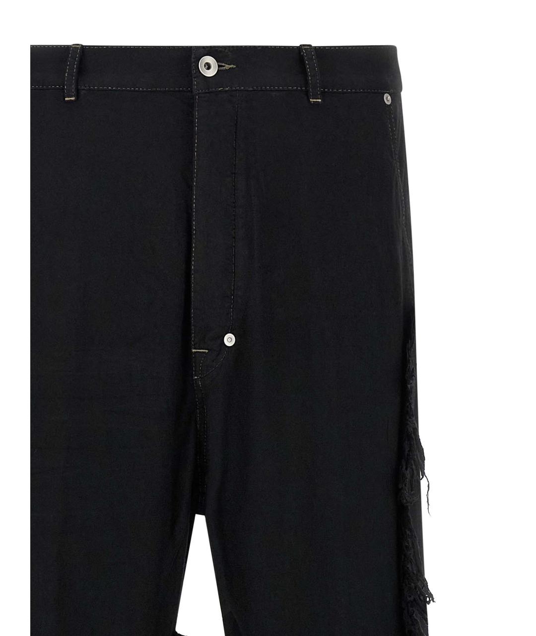 RICK OWENS Черные повседневные брюки, фото 3