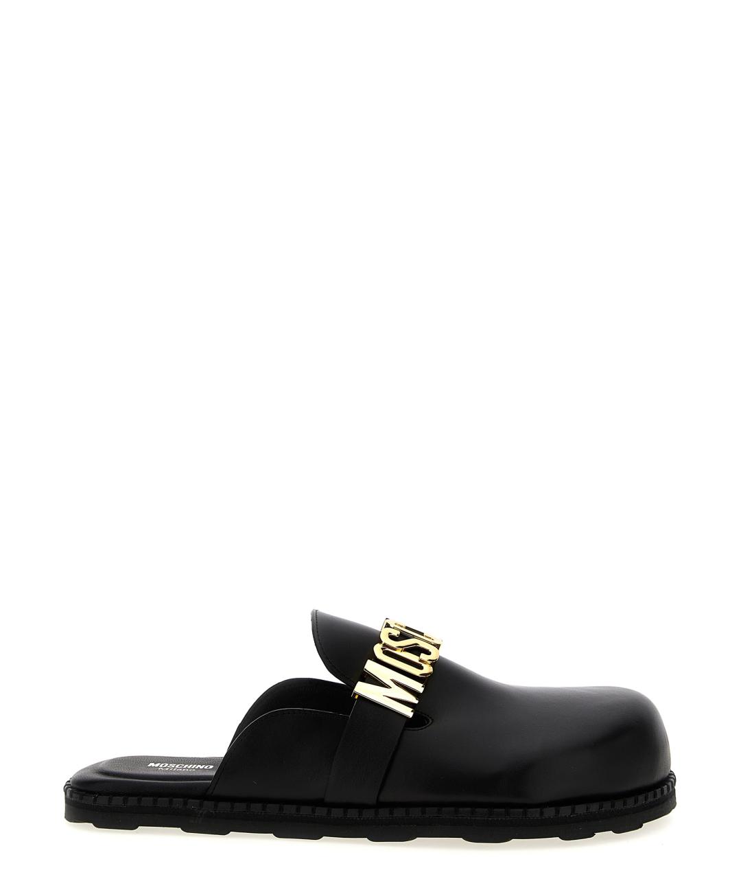 MOSCHINO Черные шлепанцы, фото 1