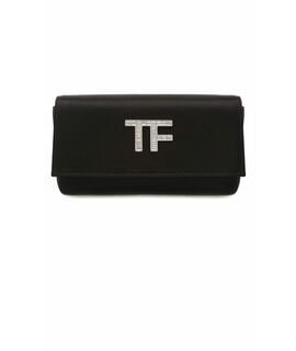 

Клатч/вечерняя сумка TOM FORD Satin Crystal-Logo Clutch Bag