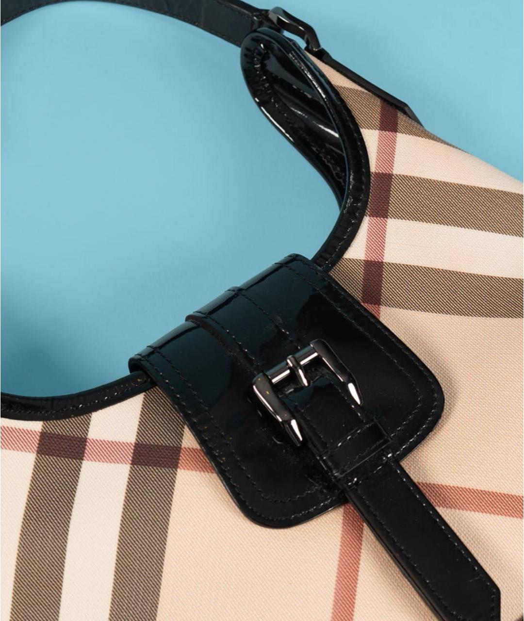 BURBERRY Бежевая сумка с короткими ручками, фото 5