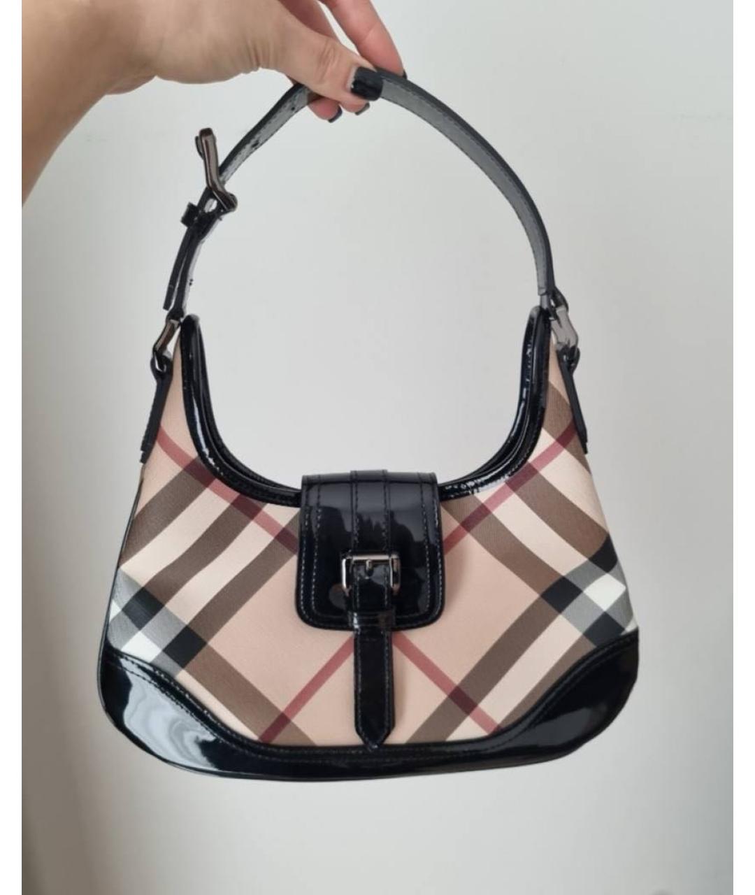 BURBERRY Бежевая сумка с короткими ручками, фото 8