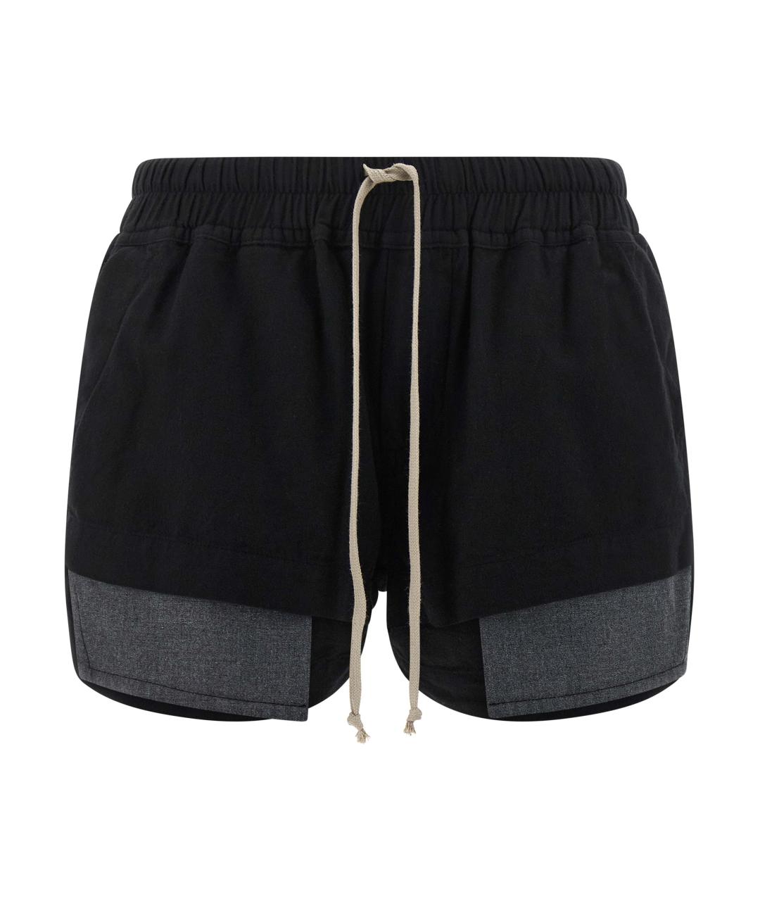 RICK OWENS DRKSHDW Черные хлопковые шорты, фото 1