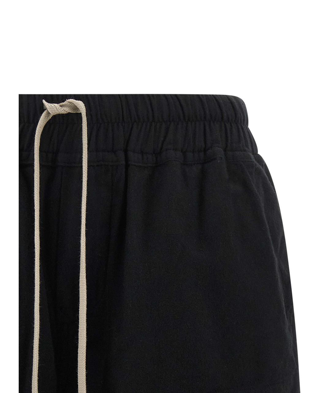 RICK OWENS DRKSHDW Черные хлопковые шорты, фото 3