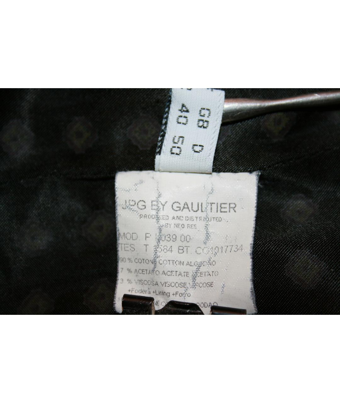 JEAN PAUL GAULTIER Черная хлопковая куртка, фото 9