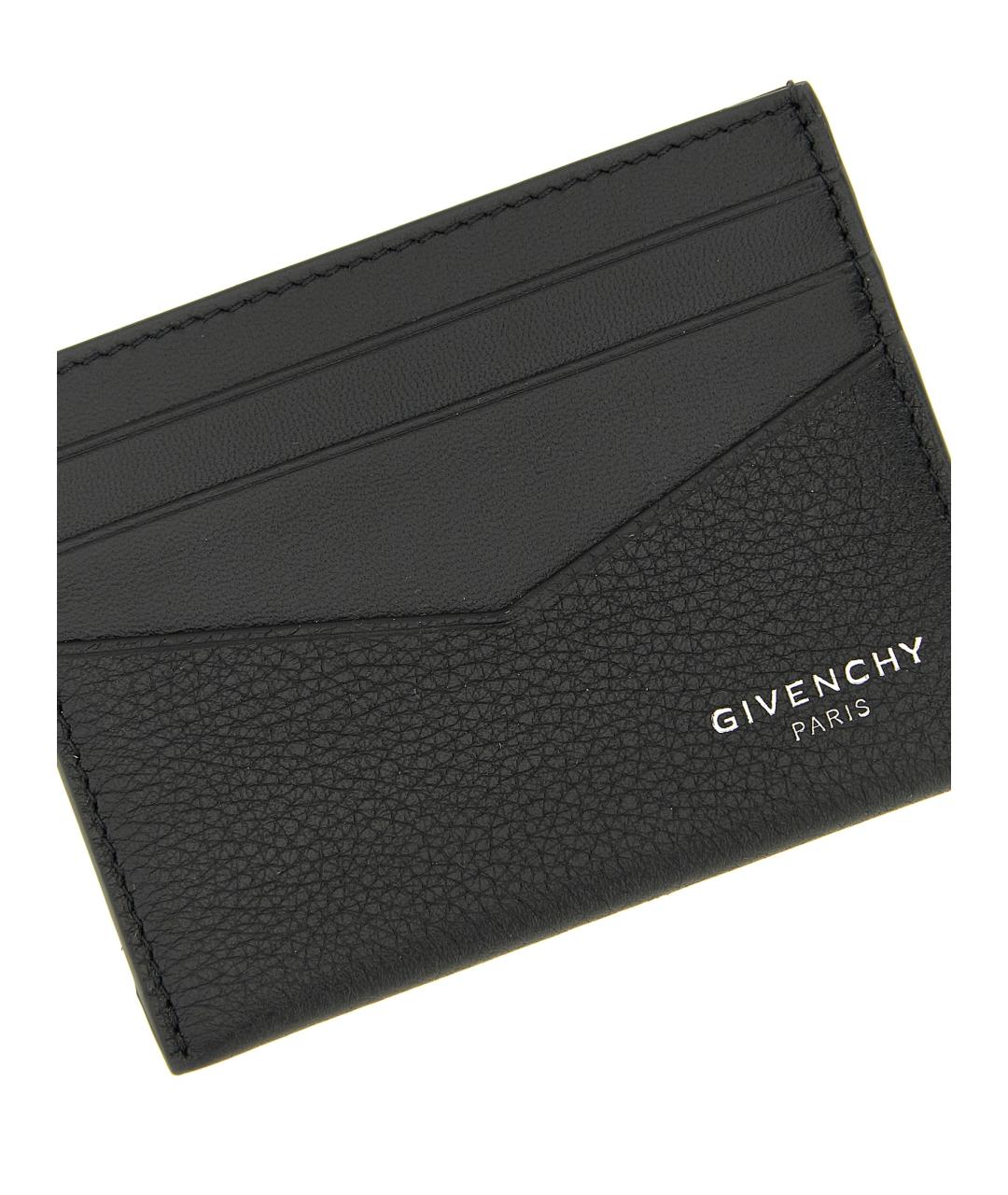 GIVENCHY Черный кожаный кардхолдер, фото 3