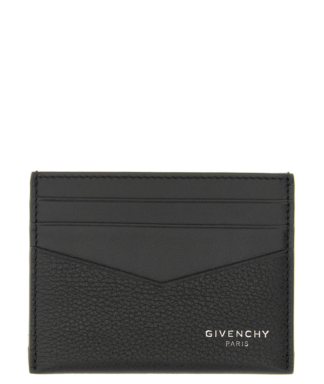 GIVENCHY Черный кожаный кардхолдер, фото 1