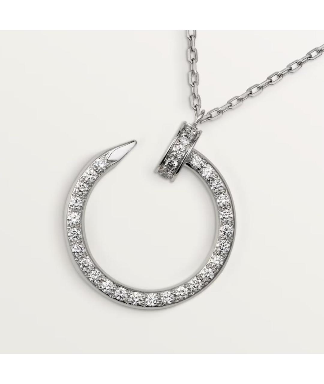 CARTIER Белая подвеска из белого золота, фото 5