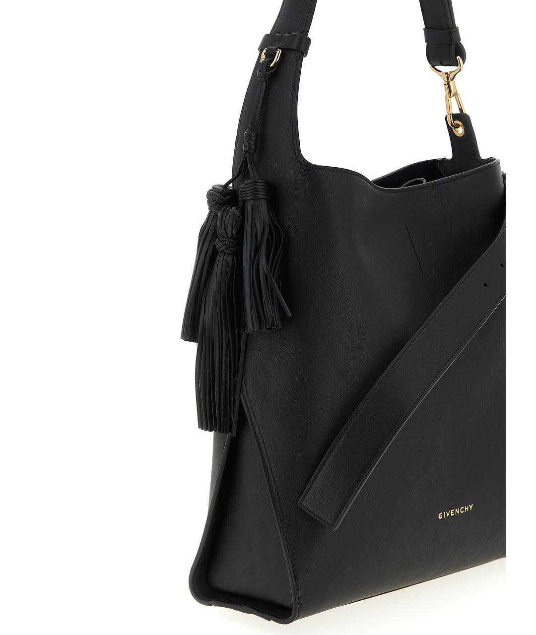 GIVENCHY Черная кожаная сумка через плечо, фото 3