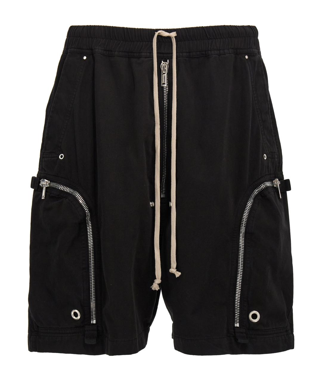 RICK OWENS DRKSHDW Черные хлопковые шорты, фото 1