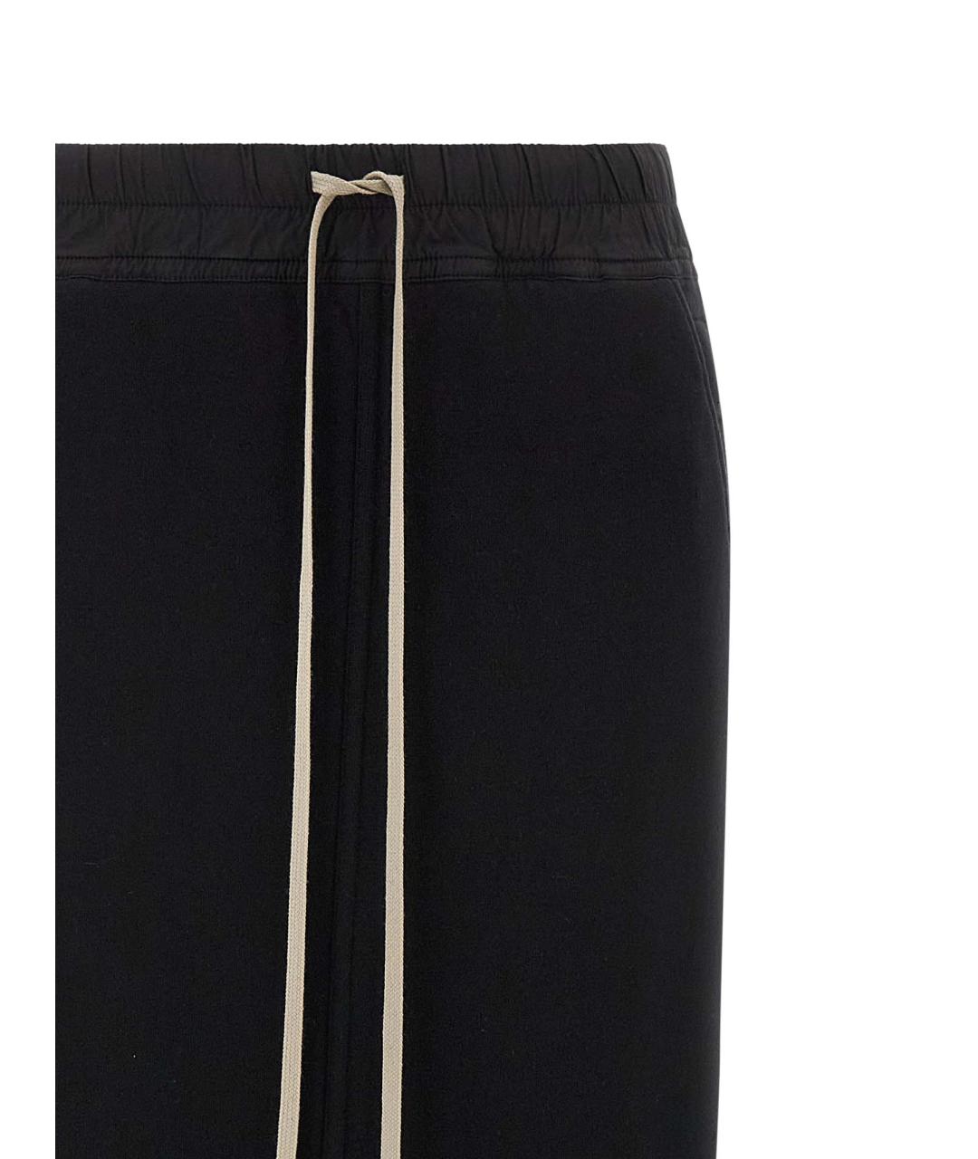 RICK OWENS DRKSHDW Черная хлопковая юбка макси, фото 3