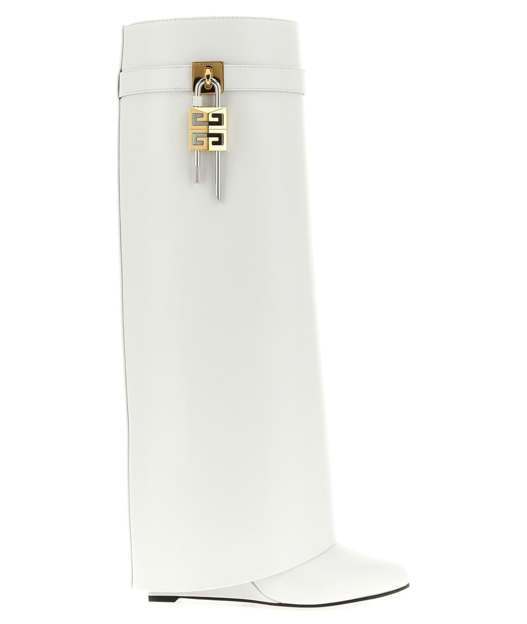 GIVENCHY Белые кожаные сапоги, фото 1