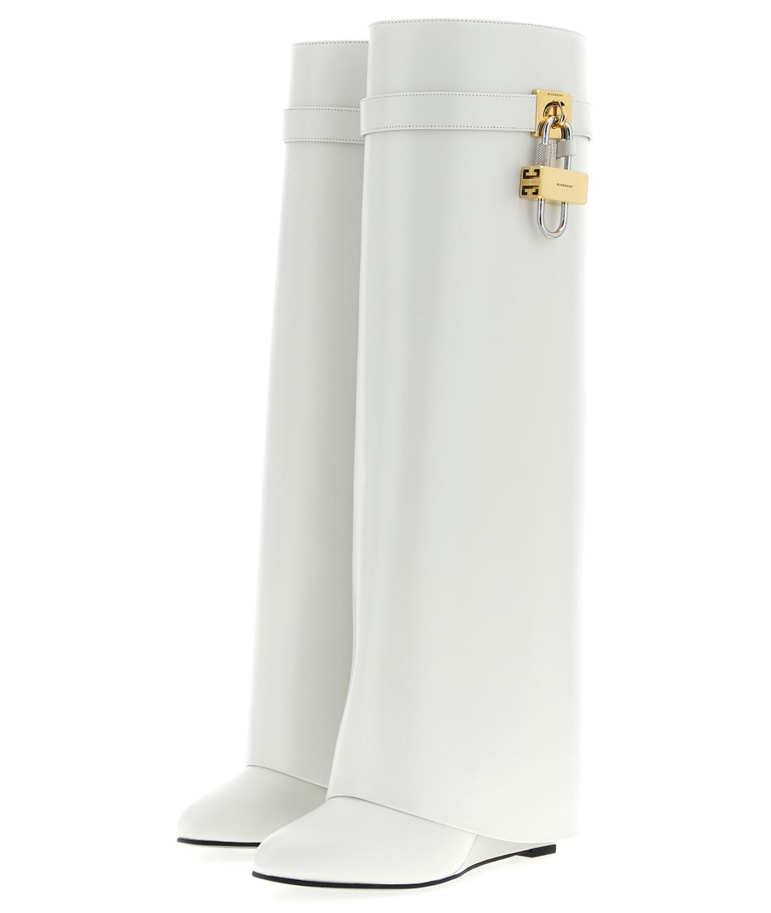 GIVENCHY Белые кожаные сапоги, фото 2