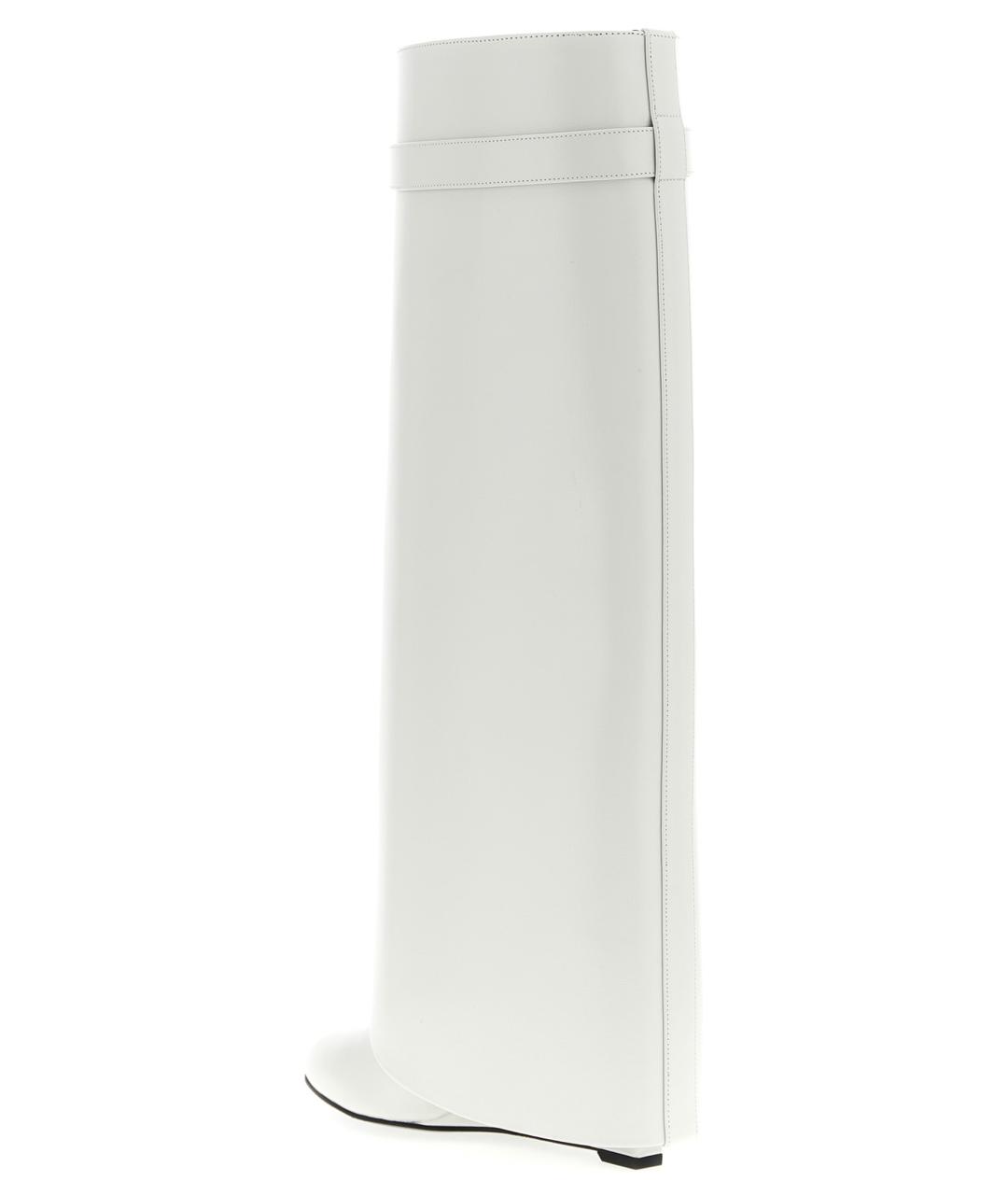GIVENCHY Белые кожаные сапоги, фото 4